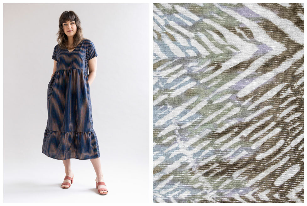 chiffon fabric and teh benning dress pattern