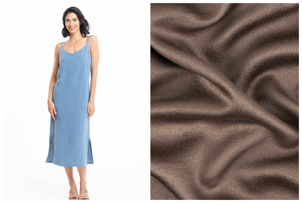 satin crepe and the ash dress pattern