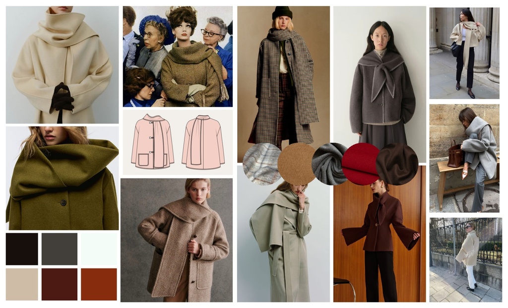 ivy coat moodboard