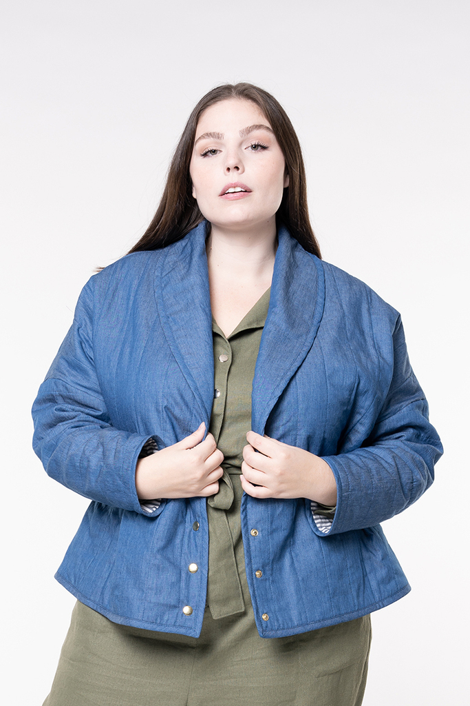 Model wearing the Easton jacket