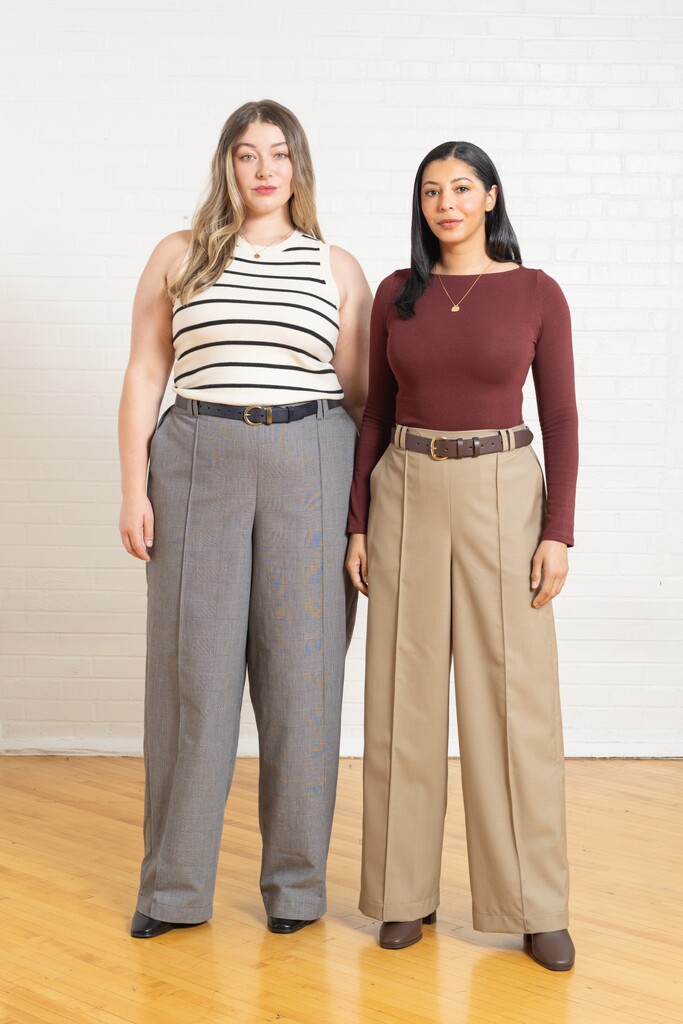 Women modeling Birch pants