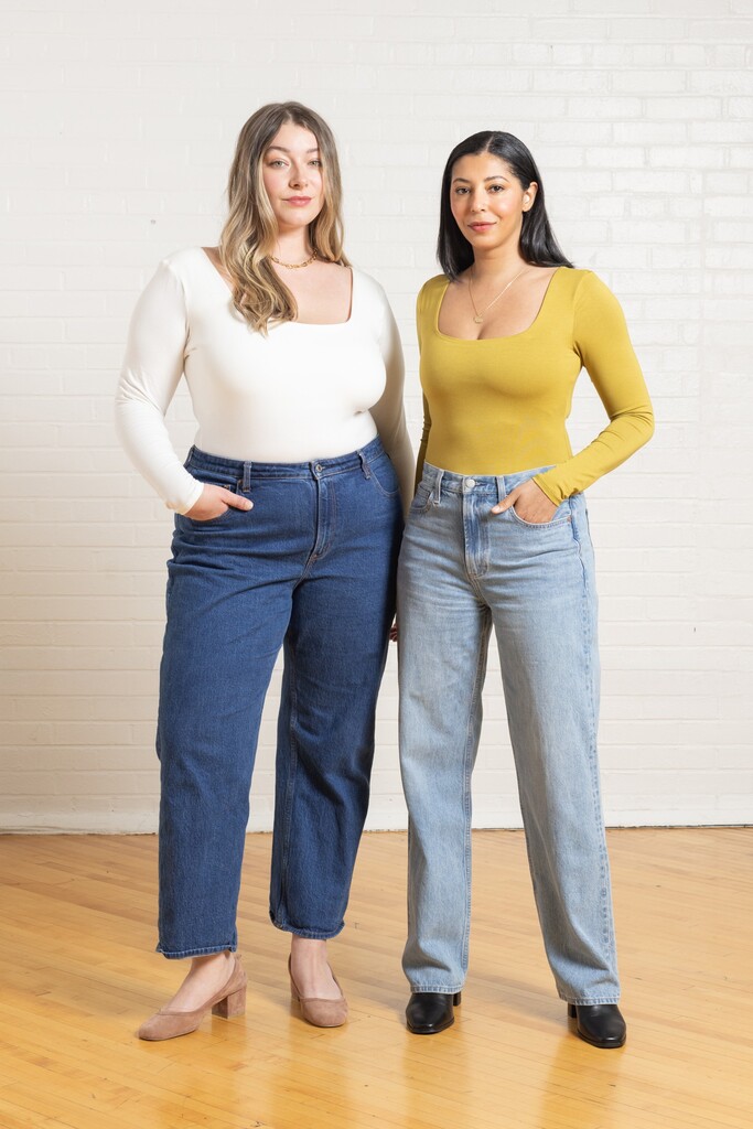 Models wearing Ione bodysuits