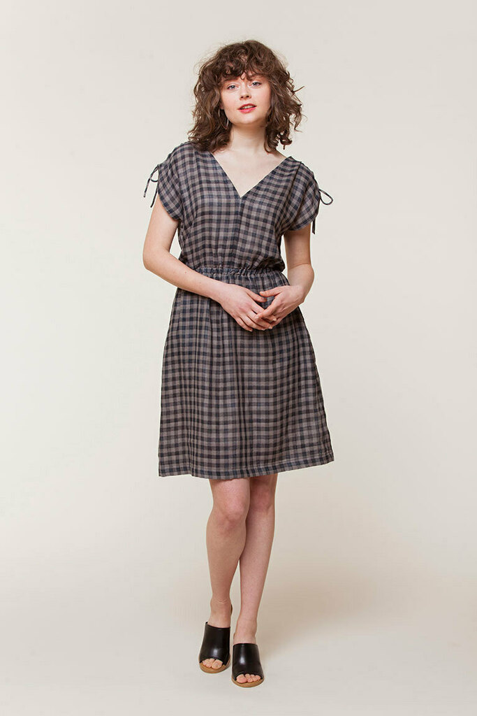 Woman modeling Kimmy dress front view