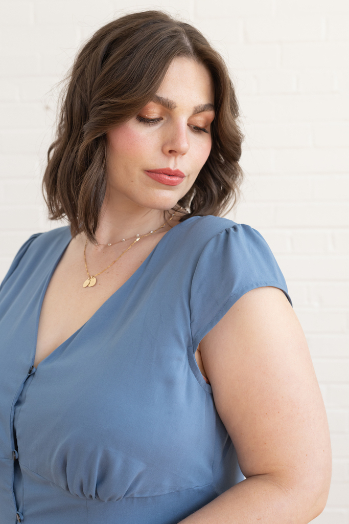 Lilac dress details