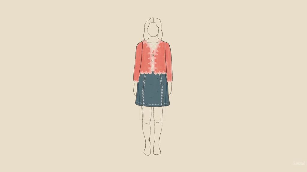 sneak peek of upcoming Seamwork pattern
