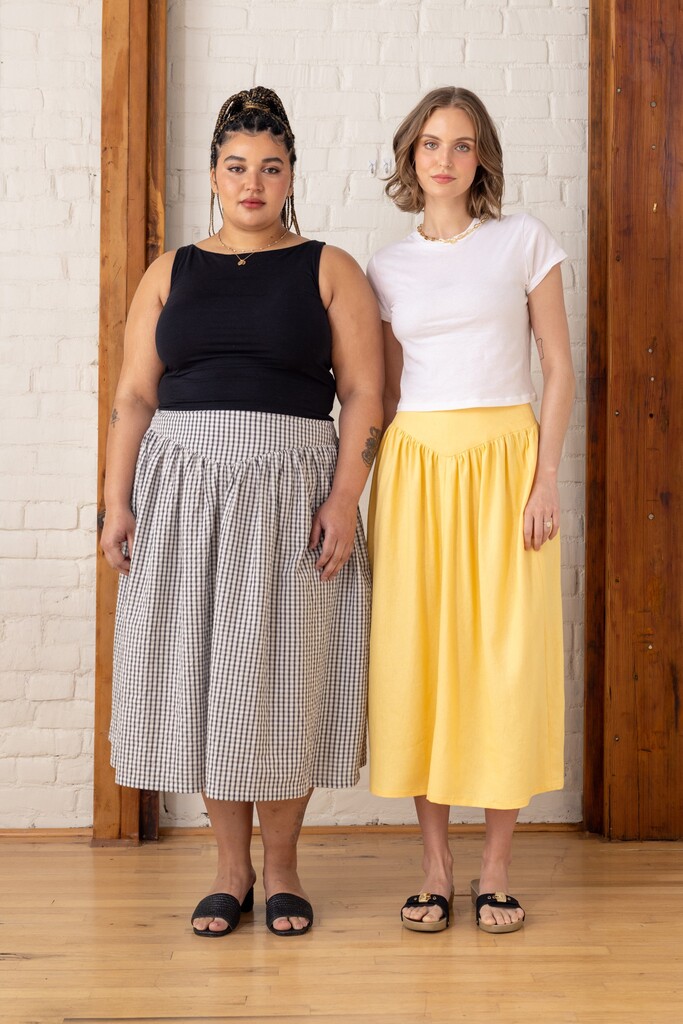 Models wearing Elowen skirts