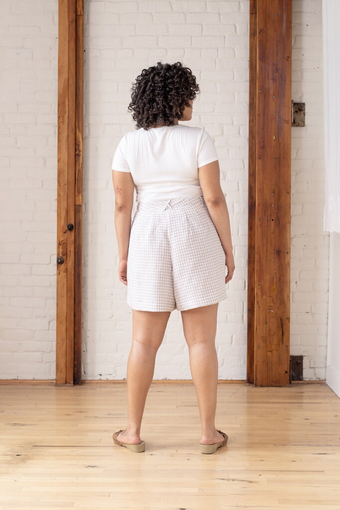 Dill shorts on Tambrie, back view