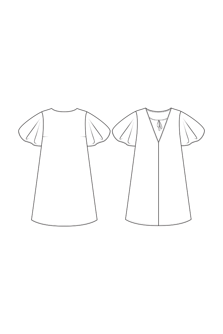 The Kenedy Dress Bonus sewing pattern, from Seamwork