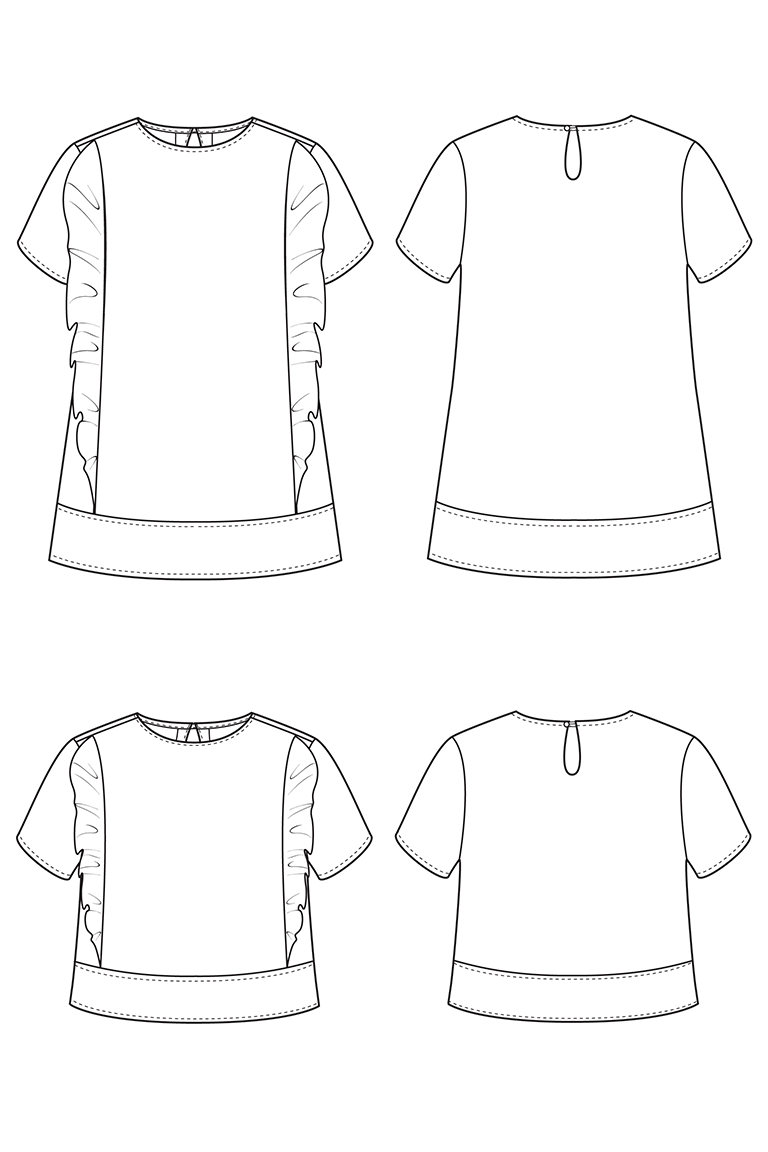 The Hayden Top Bonus sewing pattern, from Seamwork