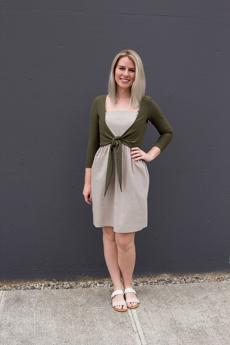 The Elmira Wrap Bonus sewing pattern, from Seamwork