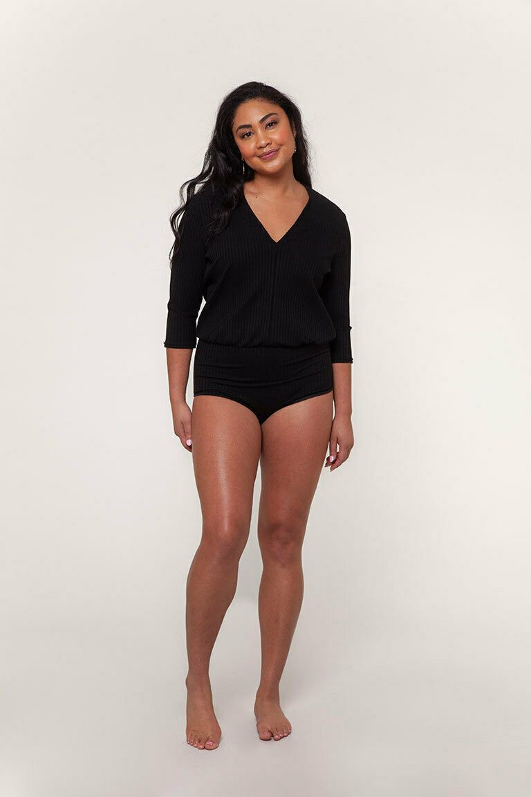 The Angela Bodysuit Bonus sewing pattern, from Seamwork