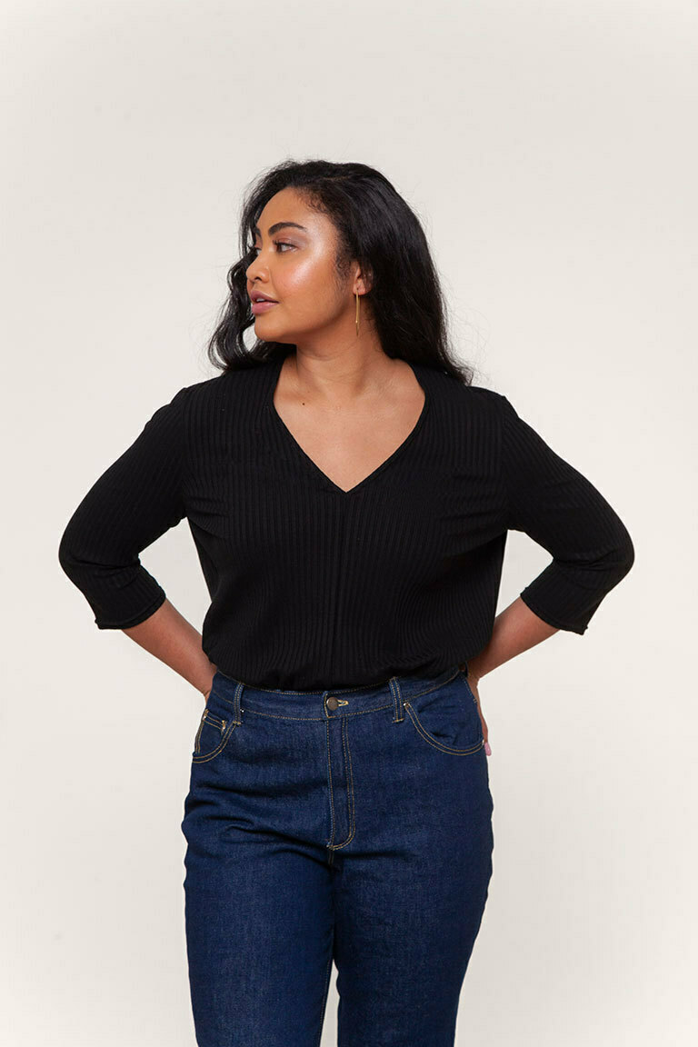 The Angela Bodysuit Bonus sewing pattern, from Seamwork