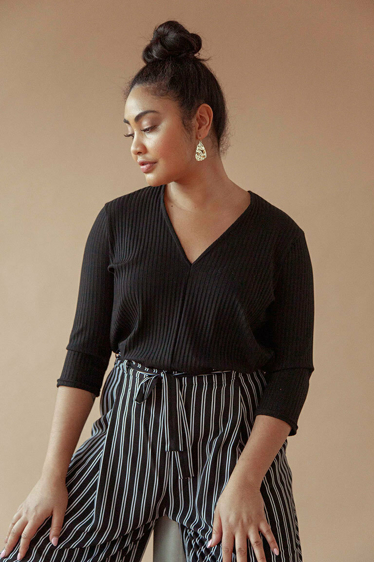 The Angela Bodysuit Bonus sewing pattern, from Seamwork