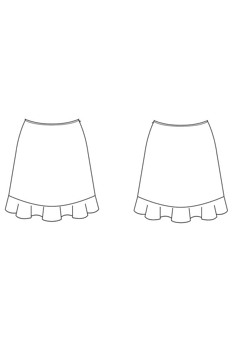 The Everly Skirt Bonus sewing pattern, from Seamwork