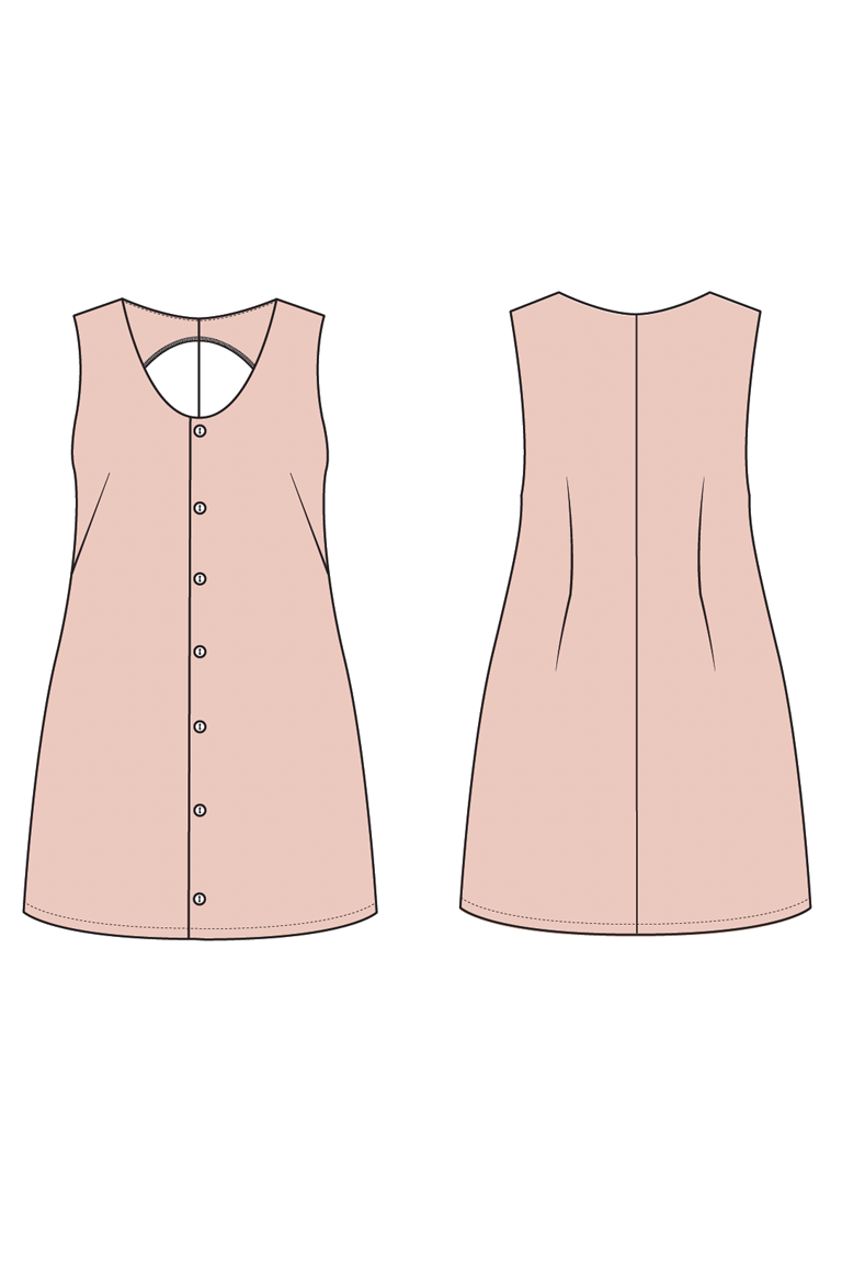 The Bryn Dress Bonus sewing pattern, from Seamwork