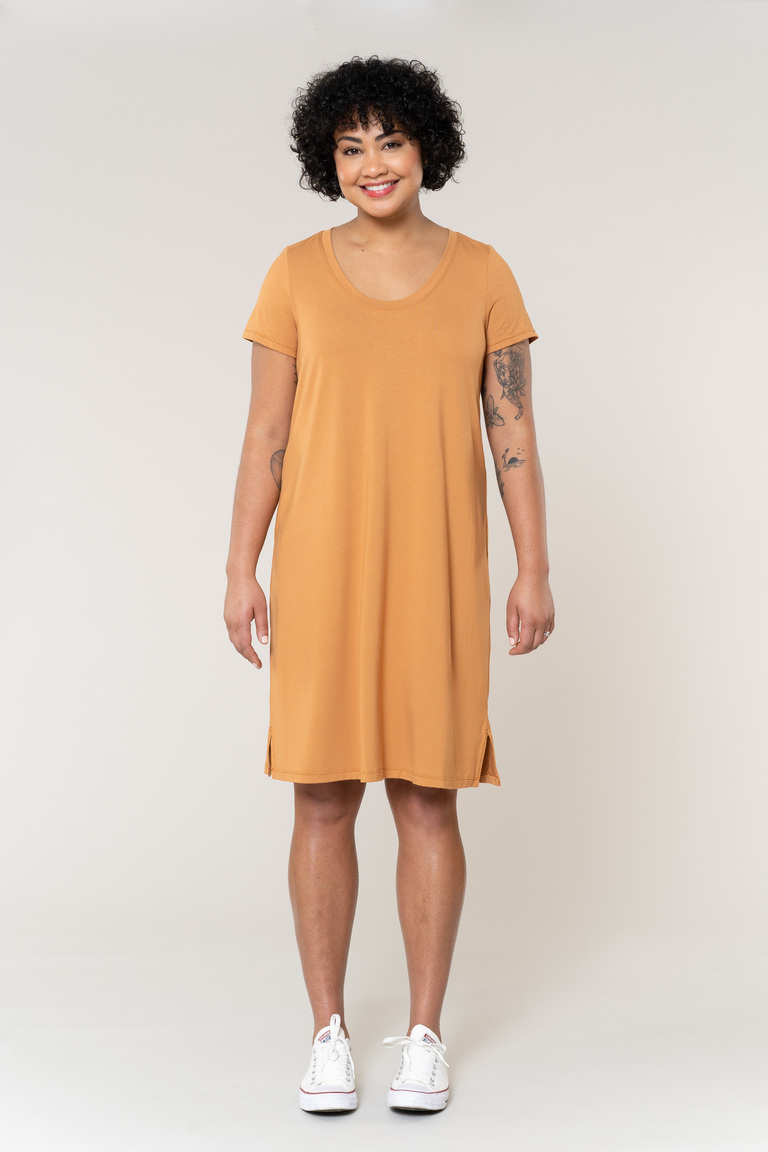 The Lito T-shirt Dress Bonus sewing pattern, from Seamwork