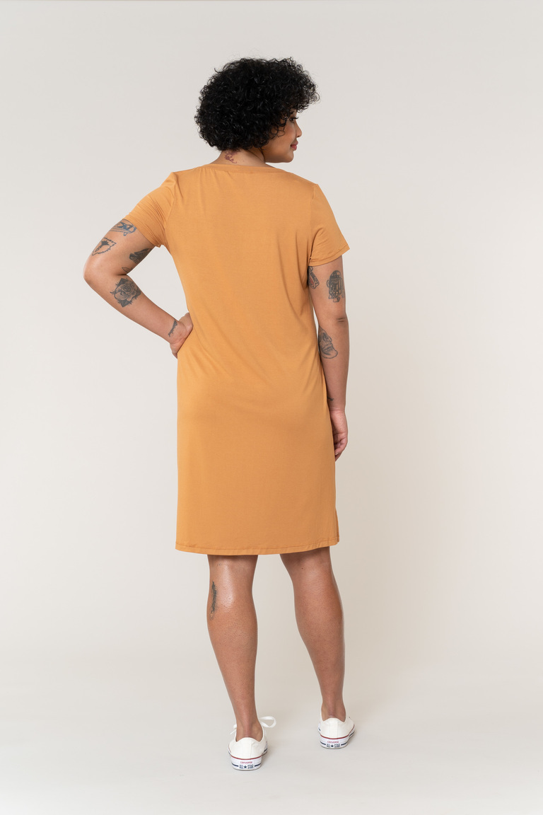 The Lito T-shirt Dress Bonus sewing pattern, from Seamwork