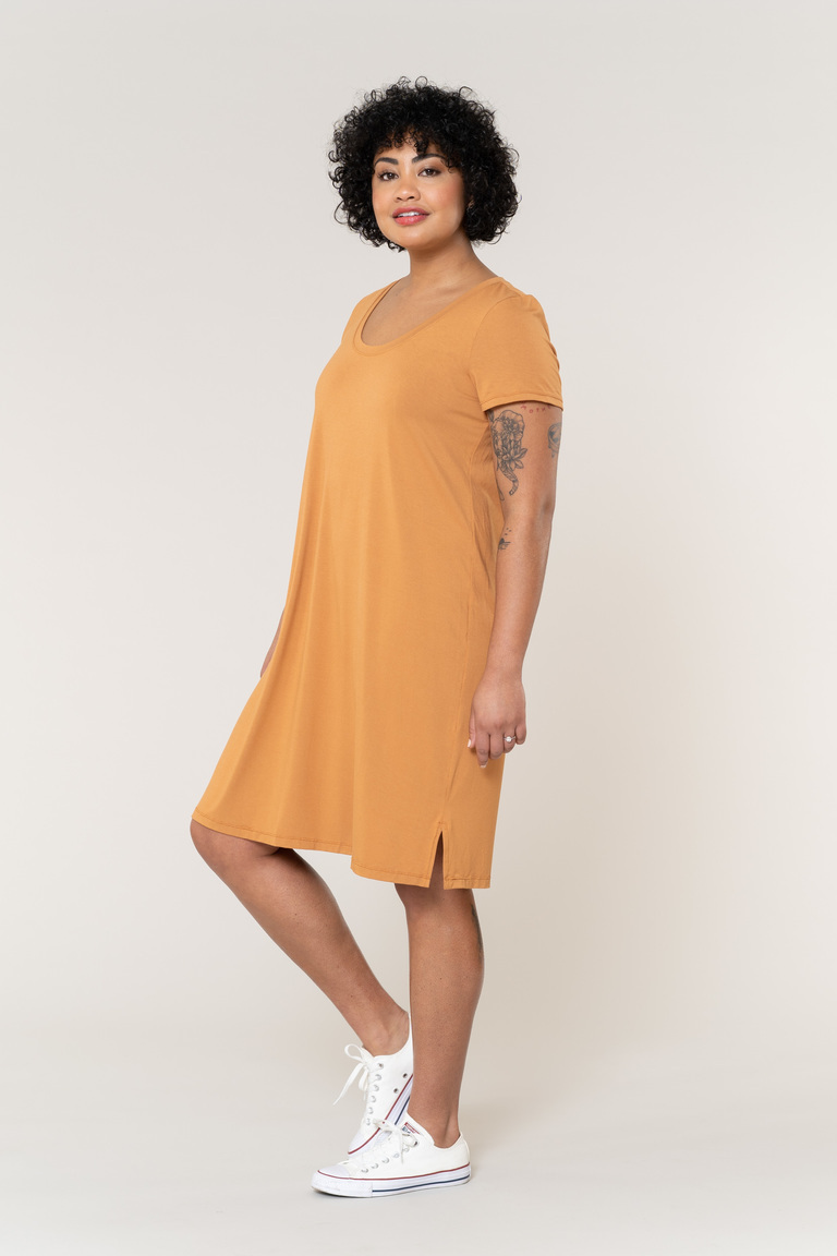The Lito T-shirt Dress Bonus sewing pattern, from Seamwork