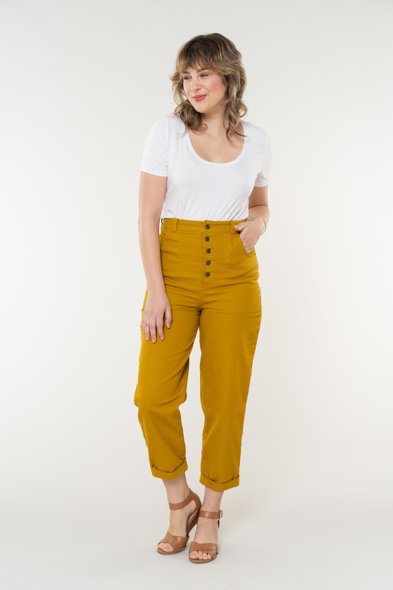 The Nolan Pants Bonus sewing pattern, from Seamwork