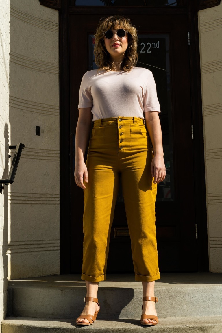The Nolan Pants Bonus sewing pattern, from Seamwork