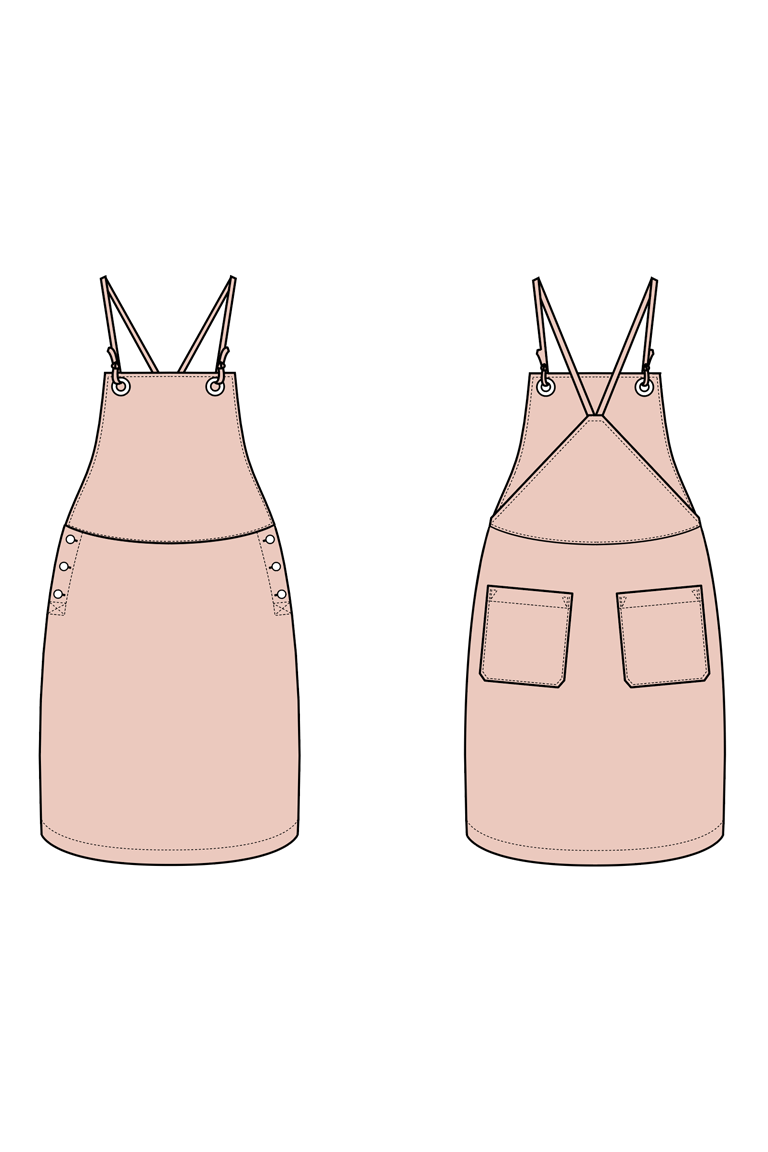 The Beckett Jumpsuit Bonus sewing pattern, from Seamwork