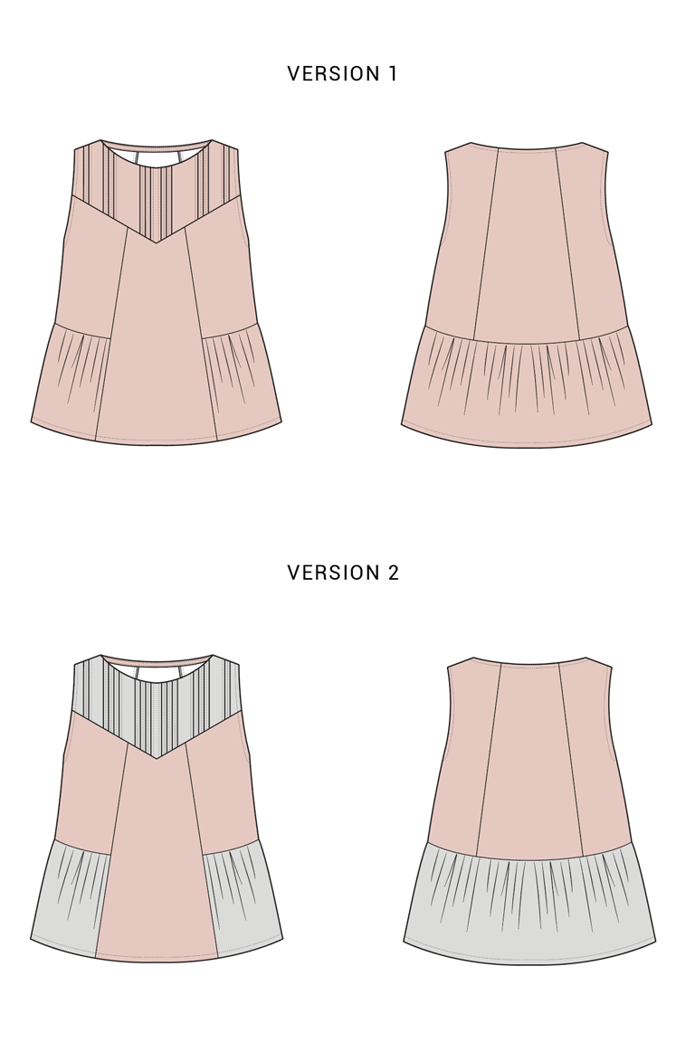 The Kemper Top Bonus sewing pattern, from Seamwork
