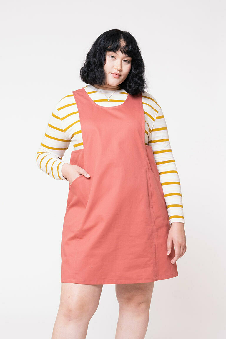 The Knox Pinafore Bonus sewing pattern, from Seamwork