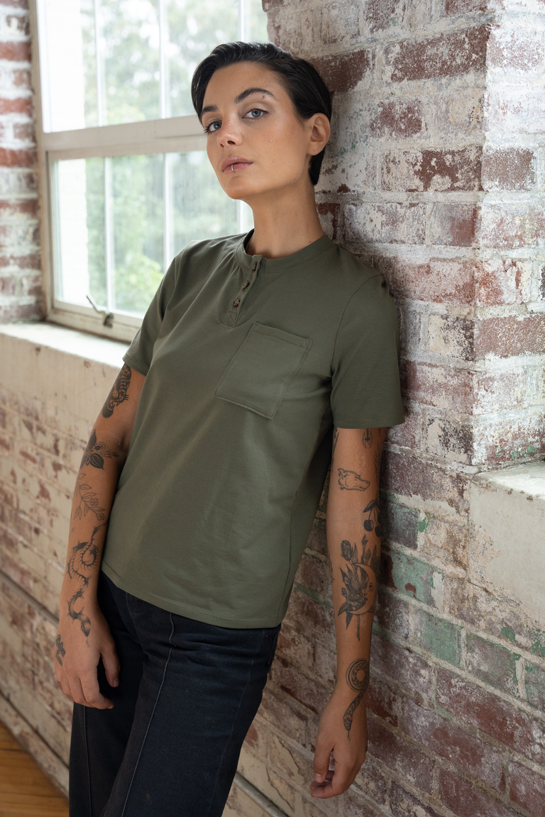 The Ryan T-shirt Bonus sewing pattern, from Seamwork