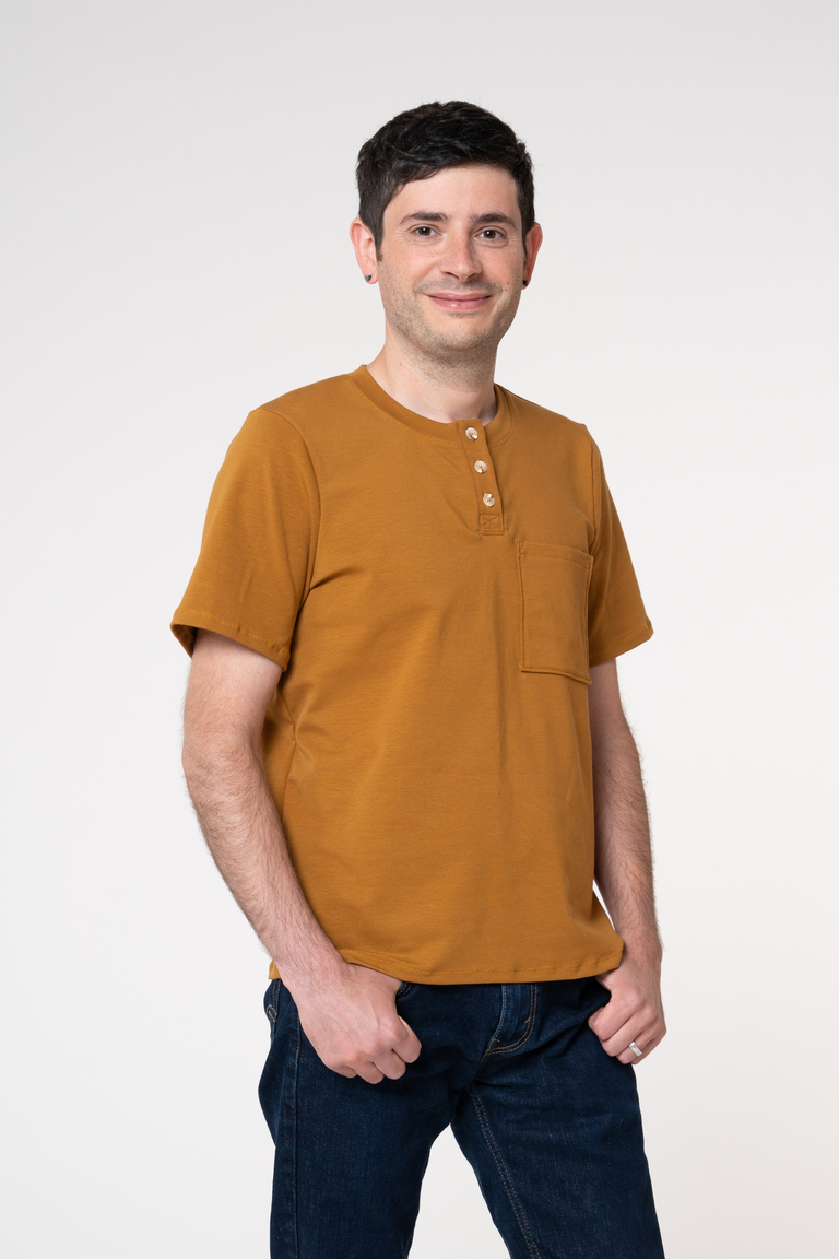The Ryan T-shirt Bonus sewing pattern, from Seamwork