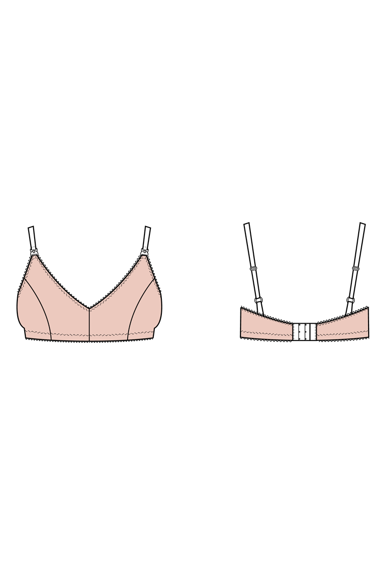 The Robin Bralette Bonus sewing pattern, from Seamwork