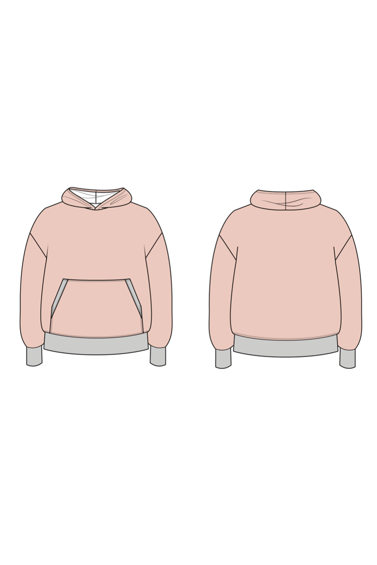 The Lex Sweatshirt Bonus sewing pattern, from Seamwork