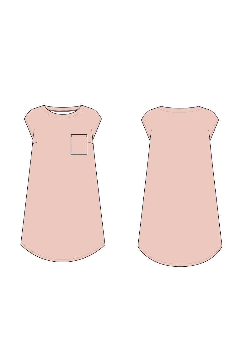The Hansie Top Bonus sewing pattern, from Seamwork