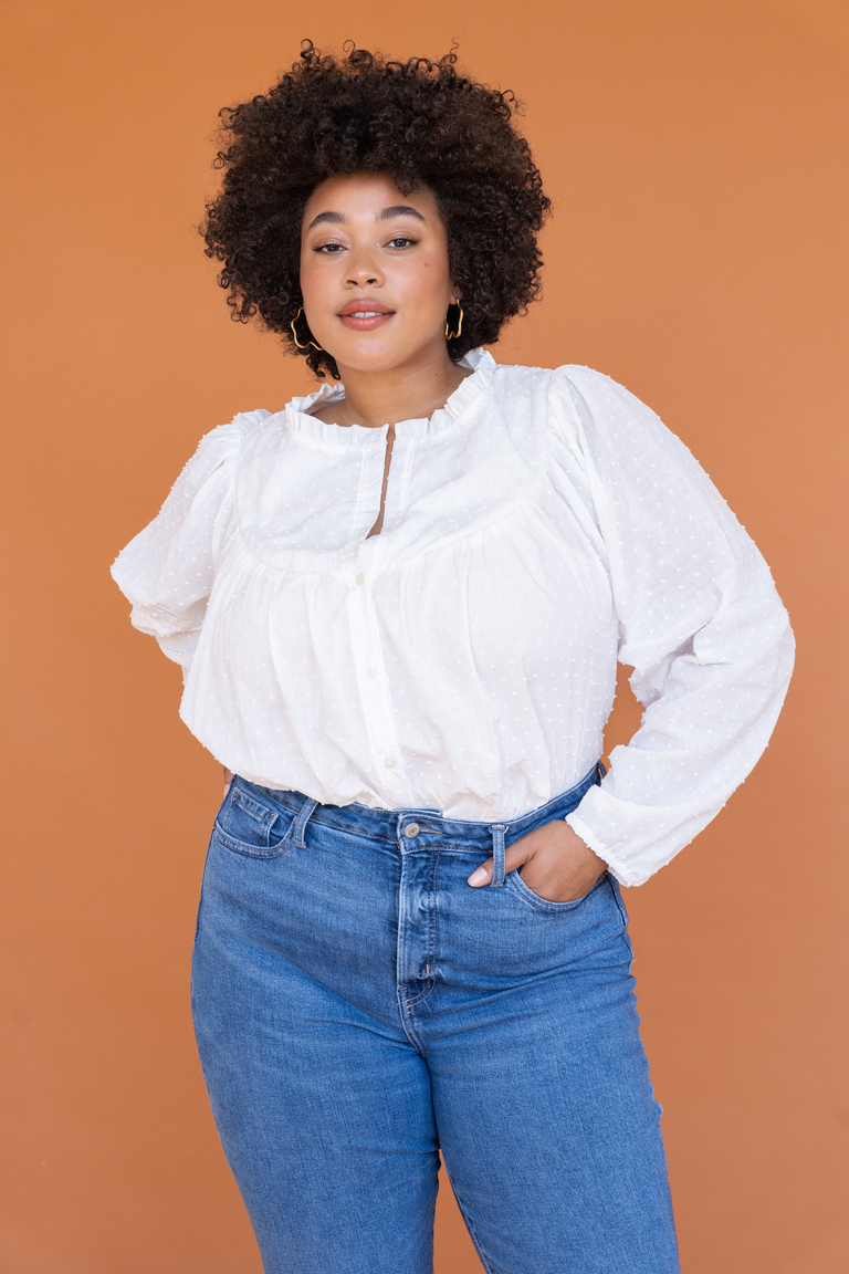 The Aims Blouse Bonus sewing pattern, from Seamwork