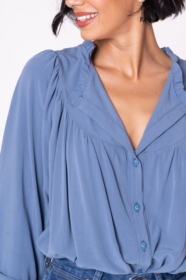 The Aims Blouse Bonus sewing pattern, from Seamwork
