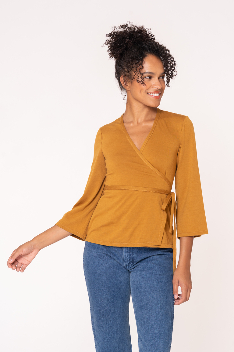 The Farah Top Bonus sewing pattern, from Seamwork