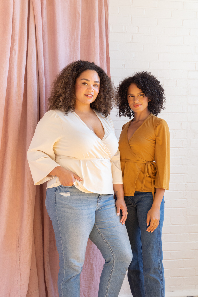 The Farah Top Bonus sewing pattern, from Seamwork