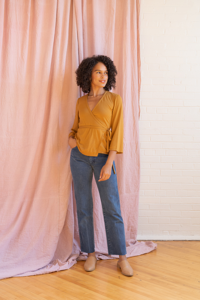 The Farah Top Bonus sewing pattern, from Seamwork