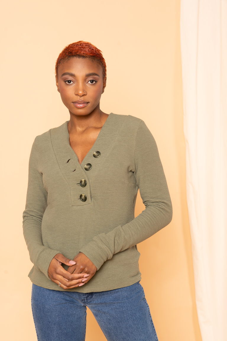 The Vicky Sweater Bonus sewing pattern, from Seamwork