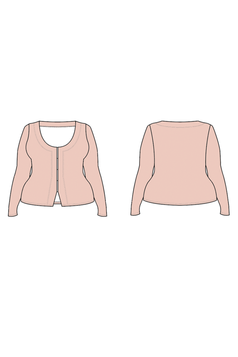 The Sable Cardigan Bonus sewing pattern, from Seamwork