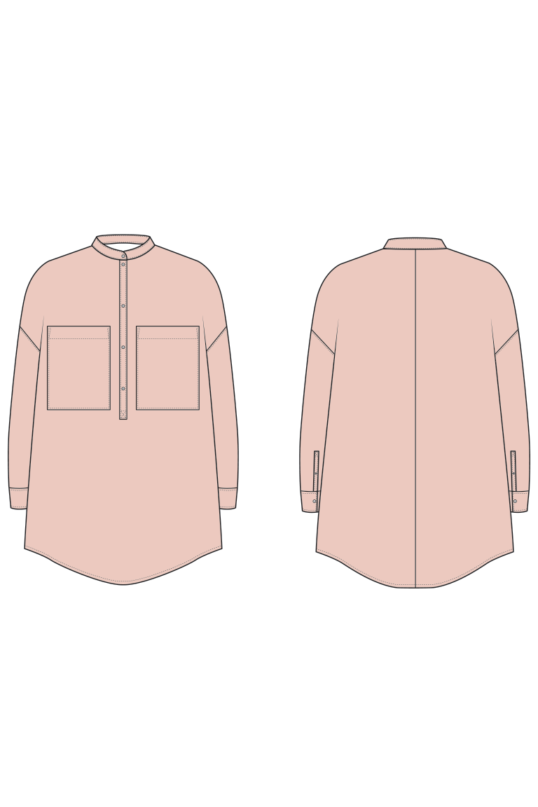 The Roan Tunic Bonus sewing pattern, from Seamwork