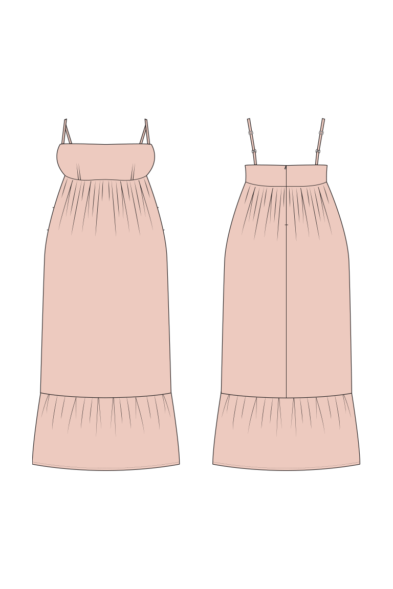 The Leighanne Dress Bonus sewing pattern, from Seamwork