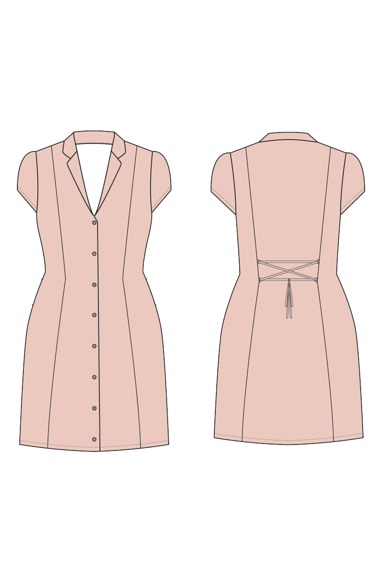 The Chantelle Dress Bonus sewing pattern, from Seamwork