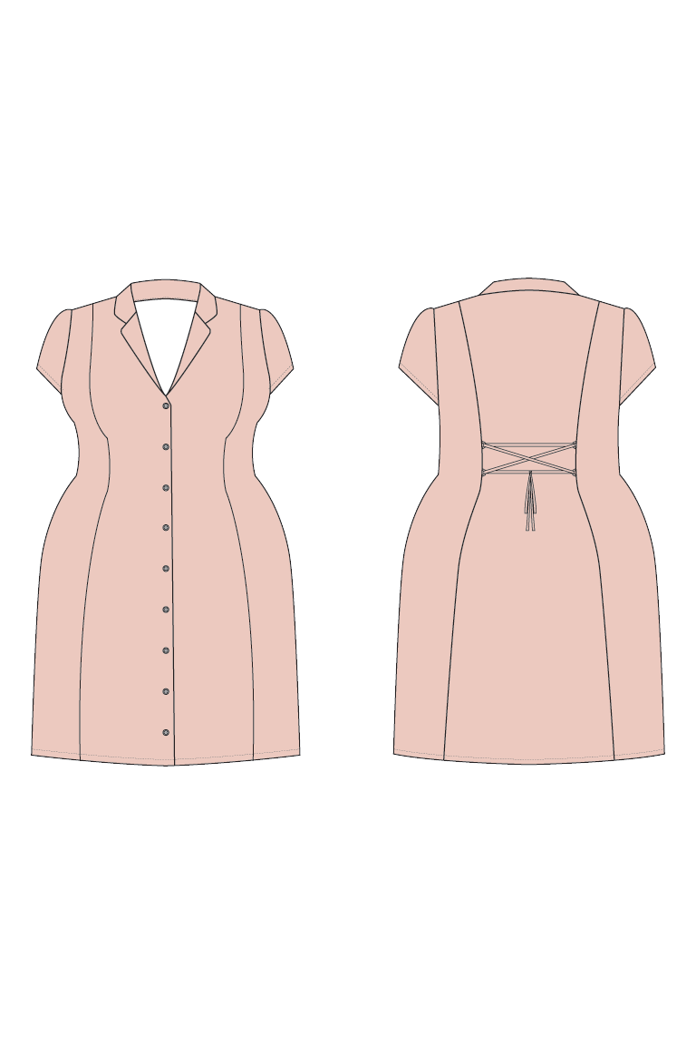 The Chantelle Dress Bonus sewing pattern, from Seamwork