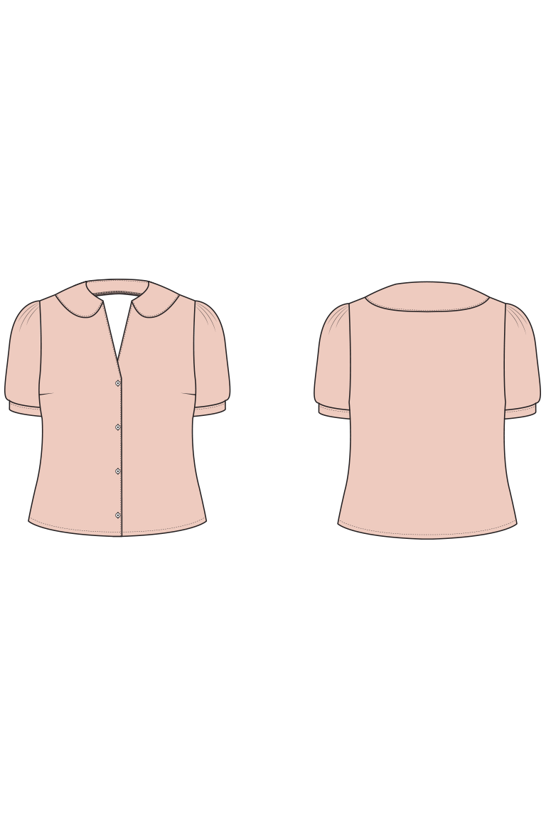 The Romie Blouse Bonus sewing pattern, from Seamwork