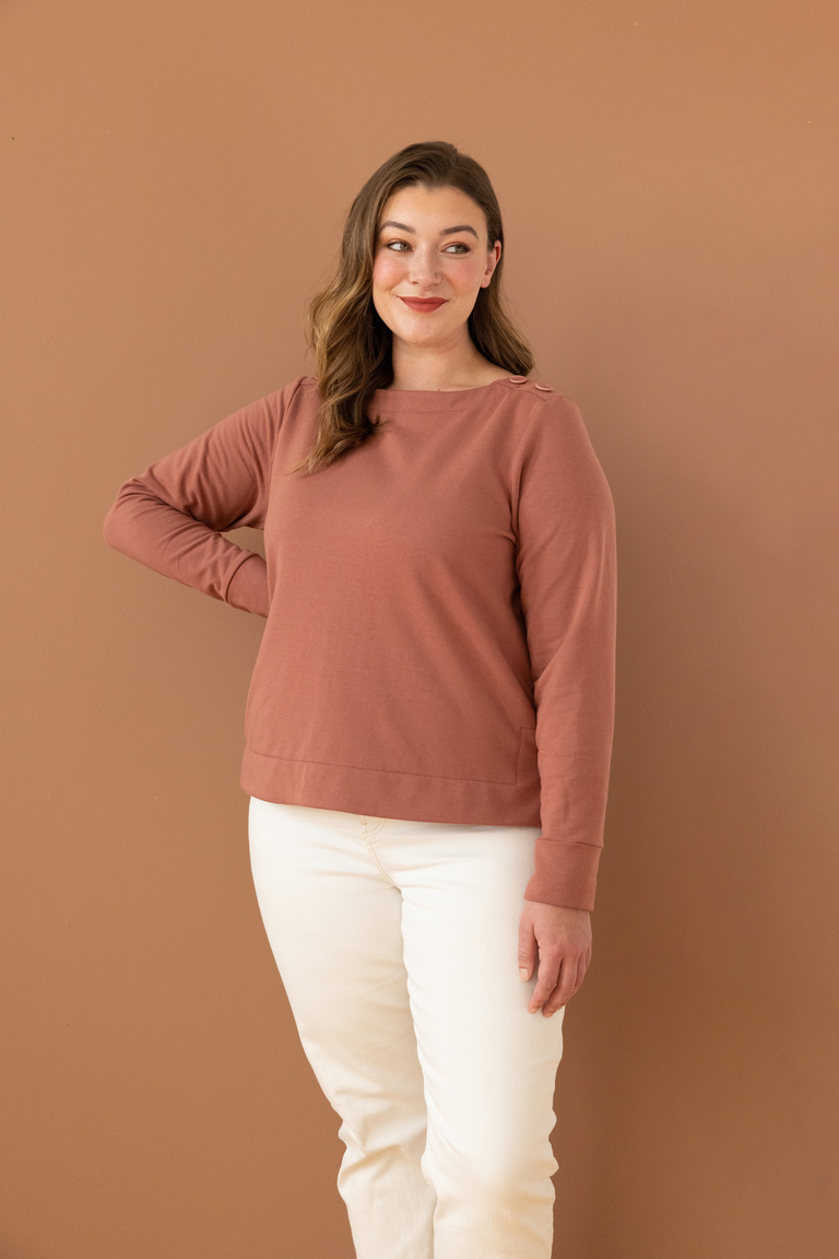 The Callen Sweater Bonus sewing pattern, from Seamwork