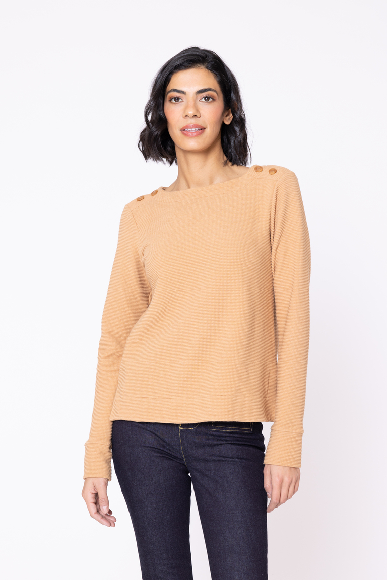 The Callen Sweater Bonus sewing pattern, from Seamwork