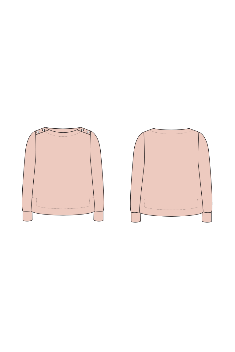 The Callen Sweater Bonus sewing pattern, from Seamwork