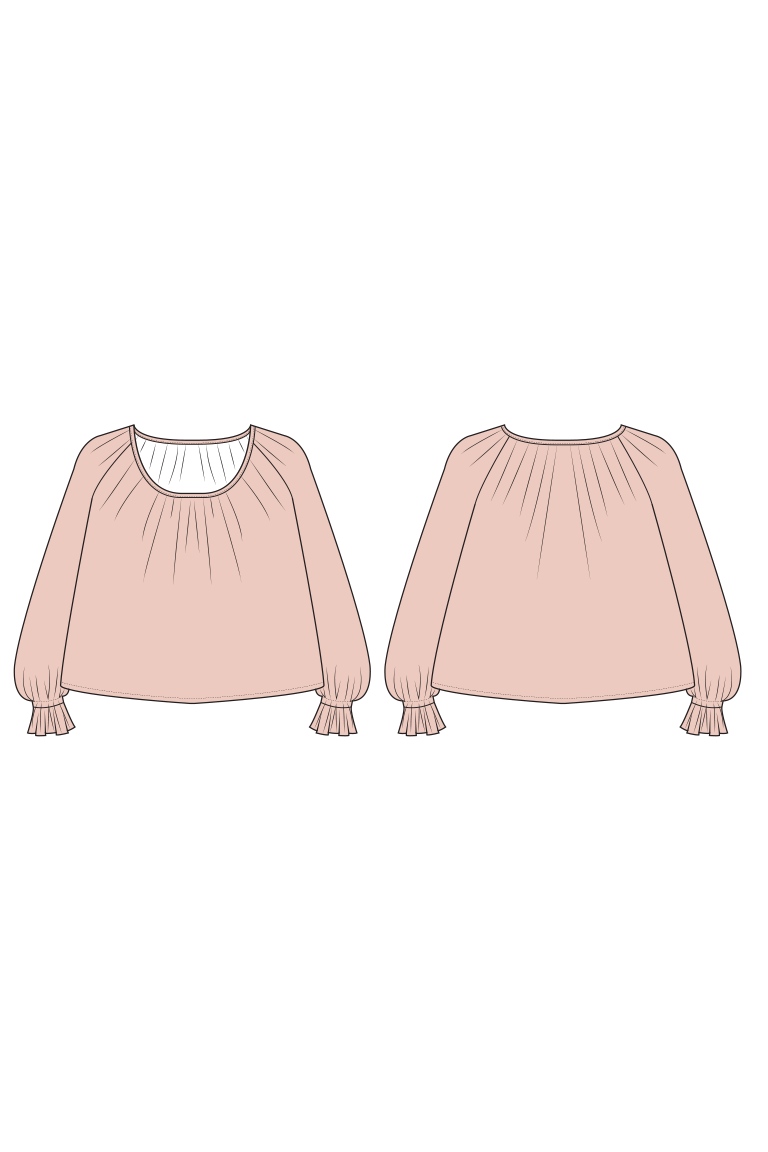 The Dara Blouse Bonus sewing pattern, from Seamwork