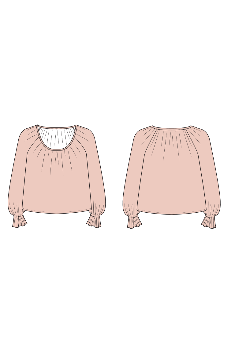 The Dara Blouse Bonus sewing pattern, from Seamwork