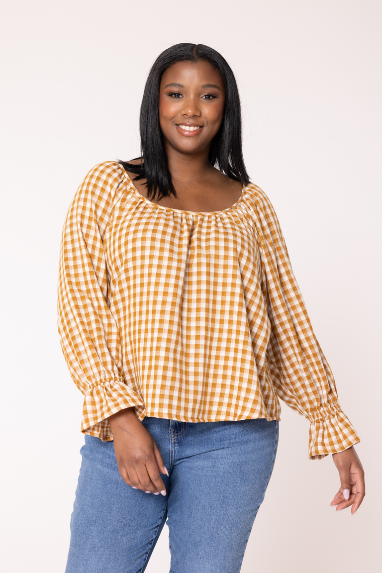 The Dara Blouse Bonus sewing pattern, from Seamwork